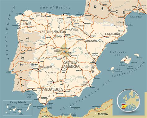 Maps of Spain .